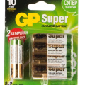 Батарейка GP SUPER 8+2 шт AA 15A блистер